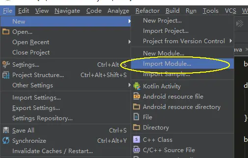 import module